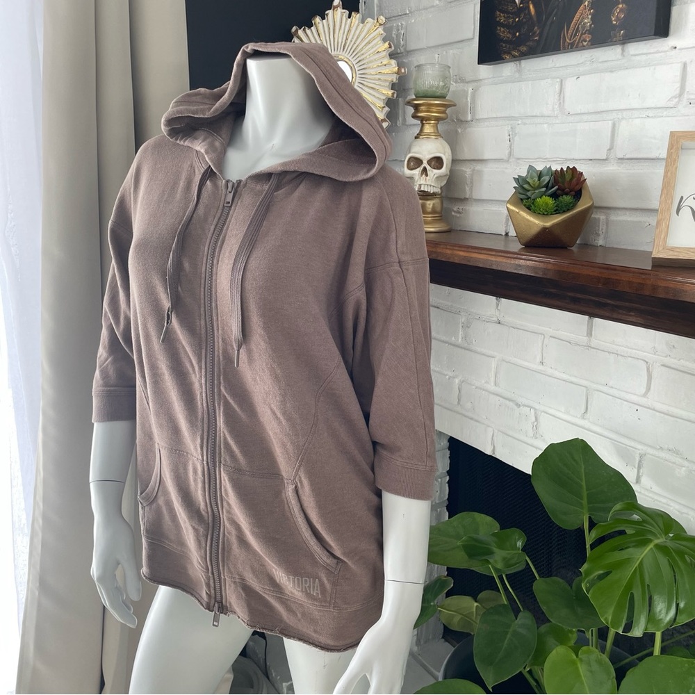 Victoria Sport Batwing 3/4 Zip Hoodie